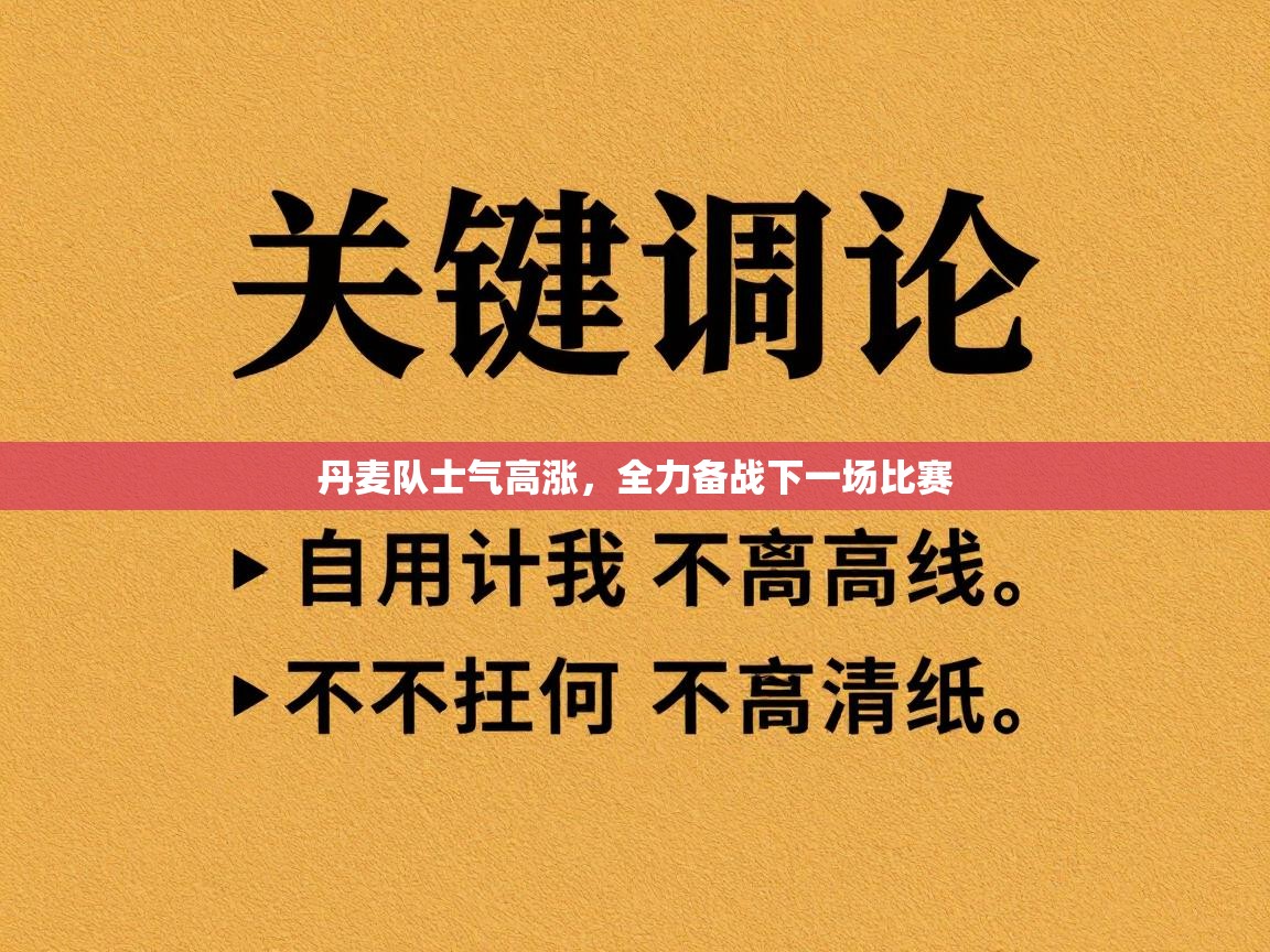 丹麦队士气高涨，全力备战下一场比赛